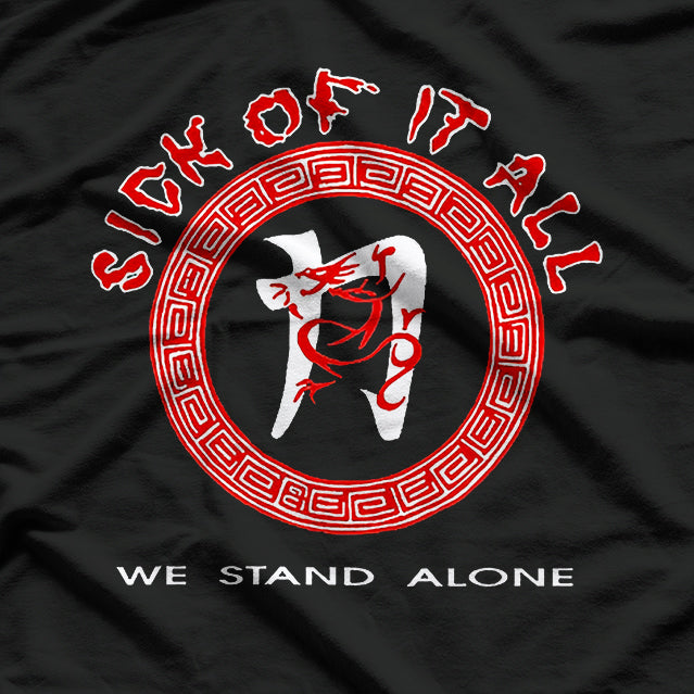 Sick of It All – We Stand Alone Hardcore Punk Album RZ T-Shirt