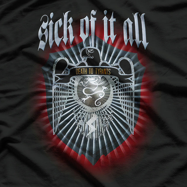 Sick of It All – Death to Tyrants Hardcore Punk Album RZ T-Shirt