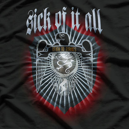 Sick of It All – Death to Tyrants Hardcore Punk Album RZ T-Shirt