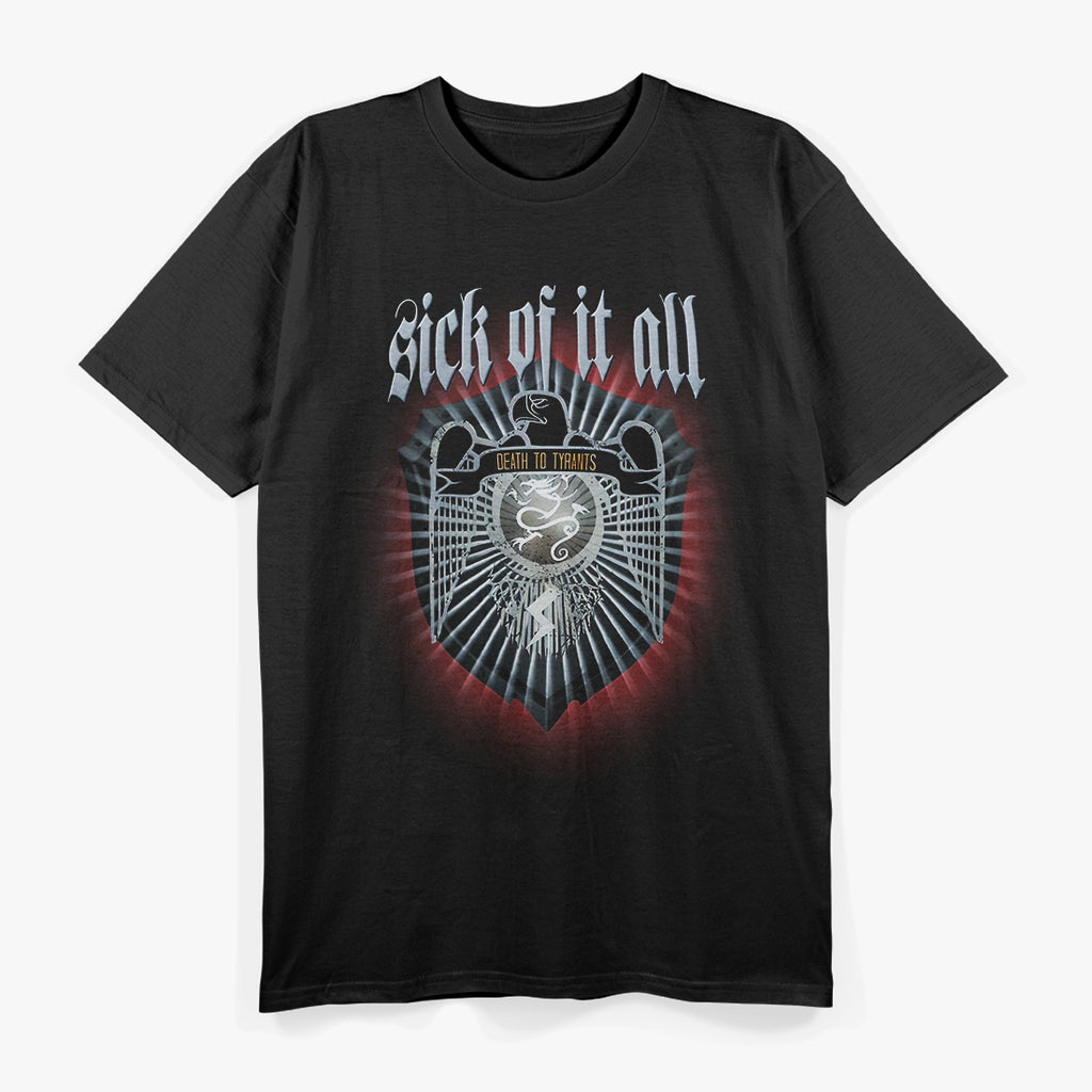 Sick of It All – Death to Tyrants Hardcore Punk Album RZ T-Shirt