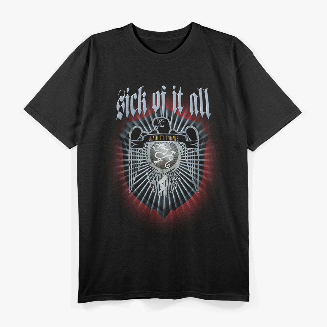 Sick of It All – Death to Tyrants Hardcore Punk Album RZ T-Shirt