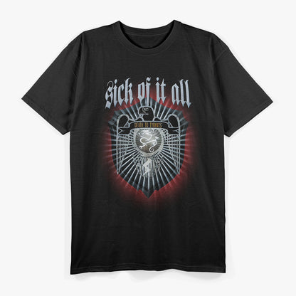 Sick of It All – Death to Tyrants Hardcore Punk Album RZ T-Shirt