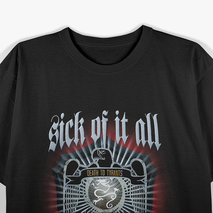 Sick of It All – Death to Tyrants Hardcore Punk Album RZ T-Shirt