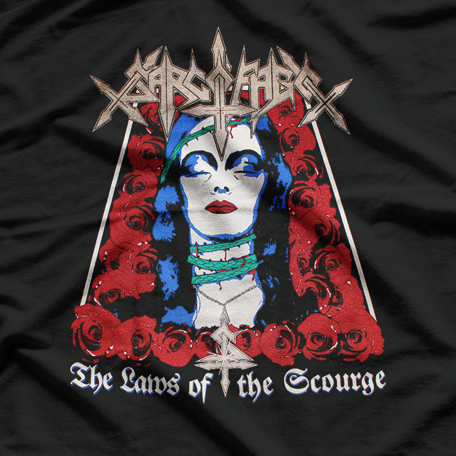 The Laws of Scourge – Vintage Metal Album Graphic RZ T-Shirt
