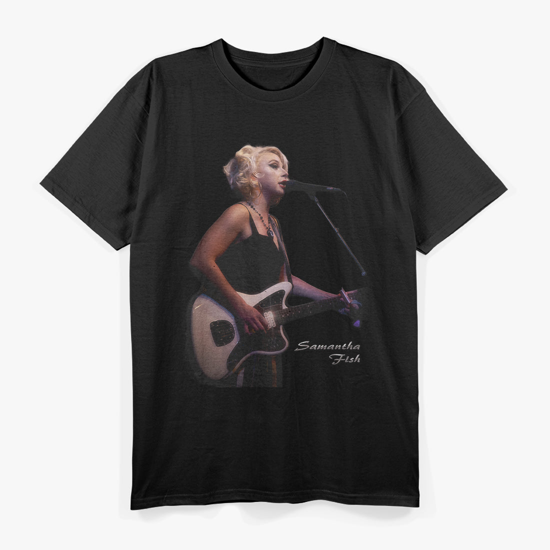 Guitar Blues Icon – Vintage Retro Musician Graphic RZ T-Shirt
