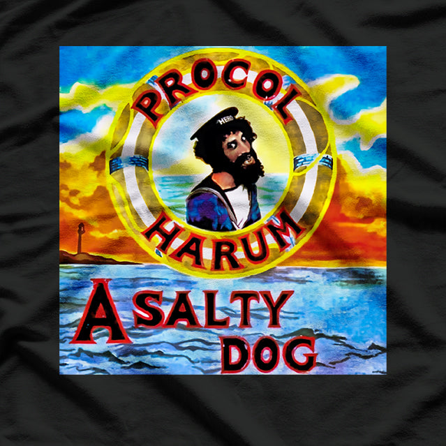 English Prog Rock – Retro Salty Dog Album Artwork RZ T-Shirt