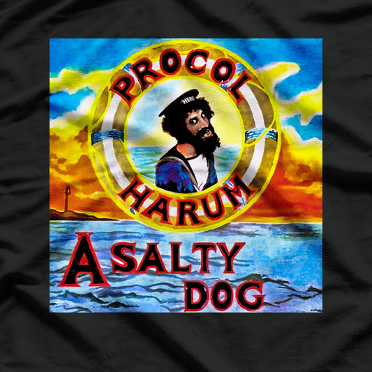 English Prog Rock – Retro Salty Dog Album Artwork RZ T-Shirt
