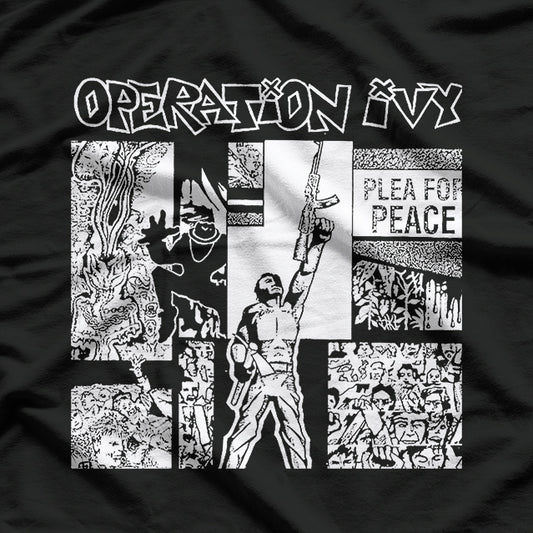 Plea for Peace Punk Album – Vintage Hardcore Music RZ T-Shirt