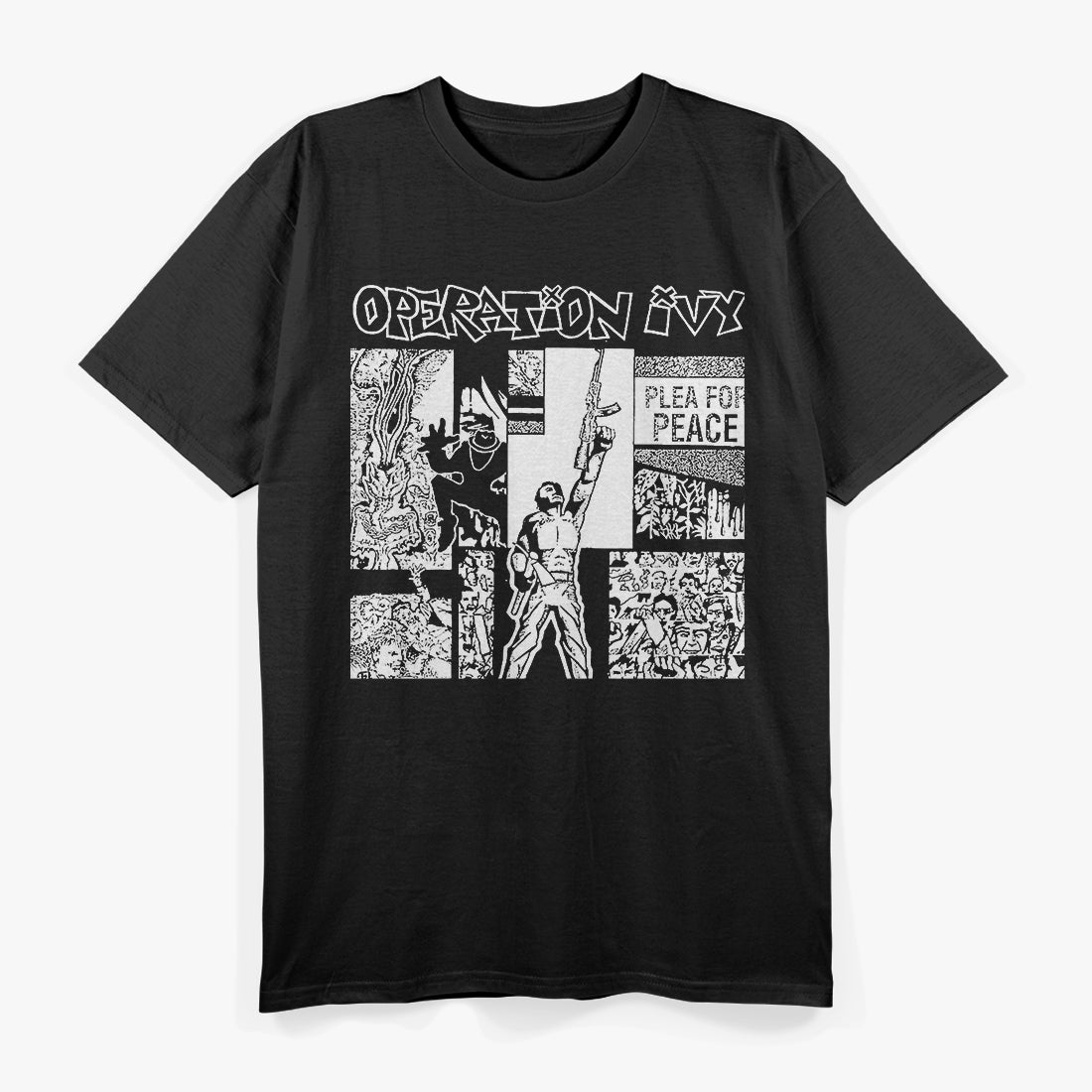 Plea for Peace Punk Album – Vintage Hardcore Music RZ T-Shirt
