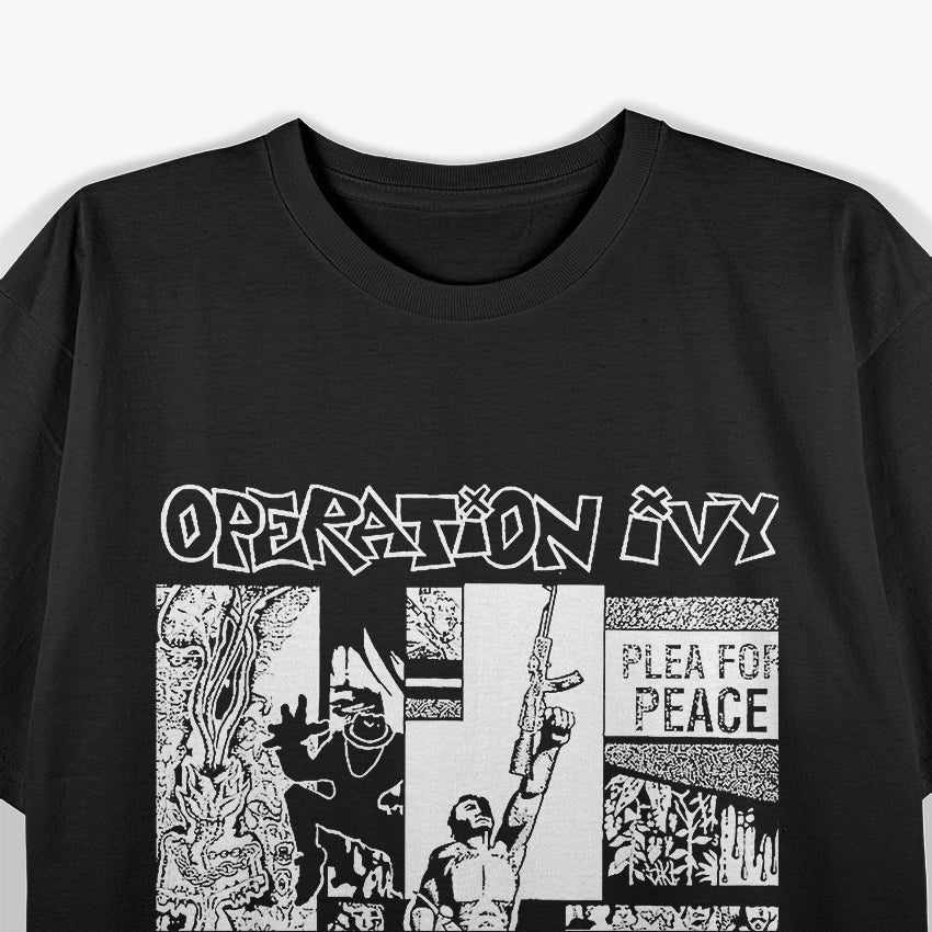 Plea for Peace Punk Album – Vintage Hardcore Music RZ T-Shirt