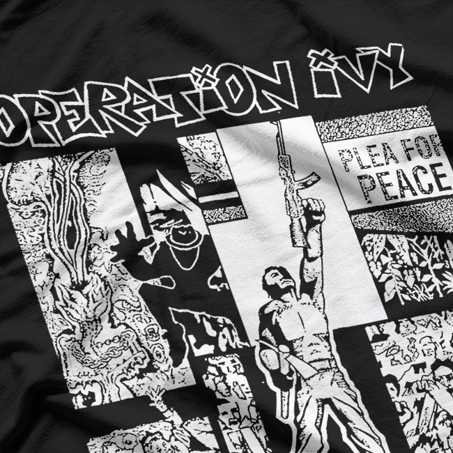 Plea for Peace Punk Album – Vintage Hardcore Music RZ T-Shirt