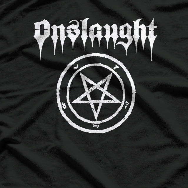 Thrash Metal Legacy – British Heavy Music Retro Logo RZ T-Shirt