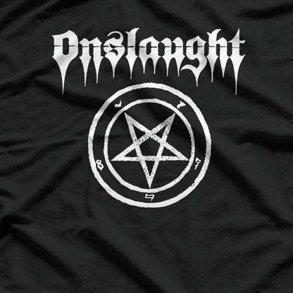 Thrash Metal Legacy – British Heavy Music Retro Logo RZ T-Shirt