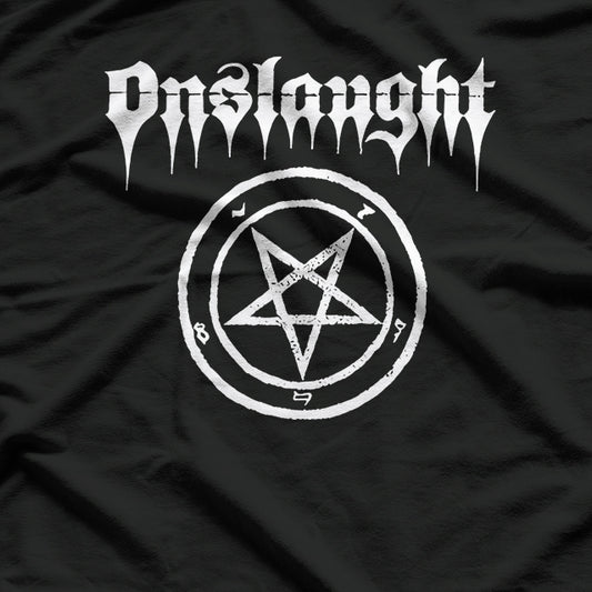 Thrash Metal Legacy – British Heavy Music Retro Logo RZ T-Shirt