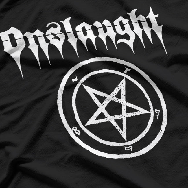 Thrash Metal Legacy – British Heavy Music Retro Logo RZ T-Shirt