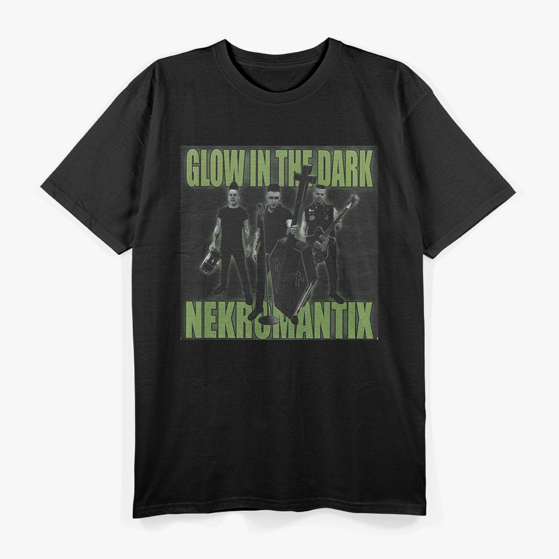Psychobilly Glow Retro Graphic – Dark Rockabilly Inspired Art RZ T-Shirt