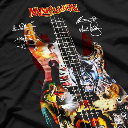 Marillion – English Prog Rock Band Guitar Signature Vintage RZ T-Shirt