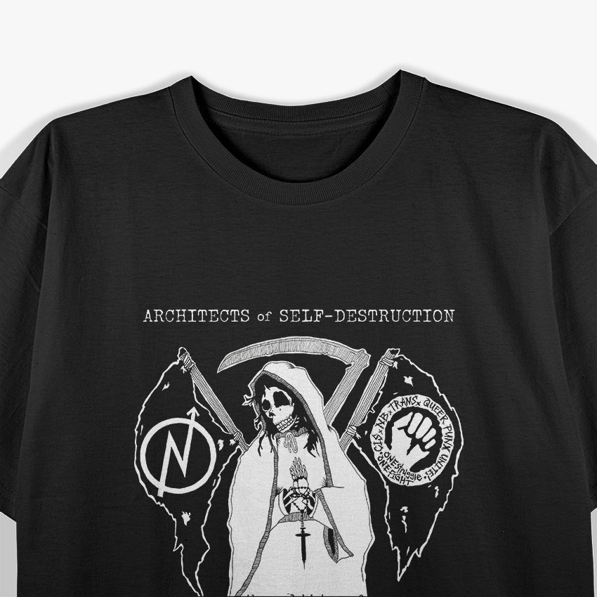 Leftöver Crack – Architects of Self-Destruction Punk Retro Band RZ T-Shirt