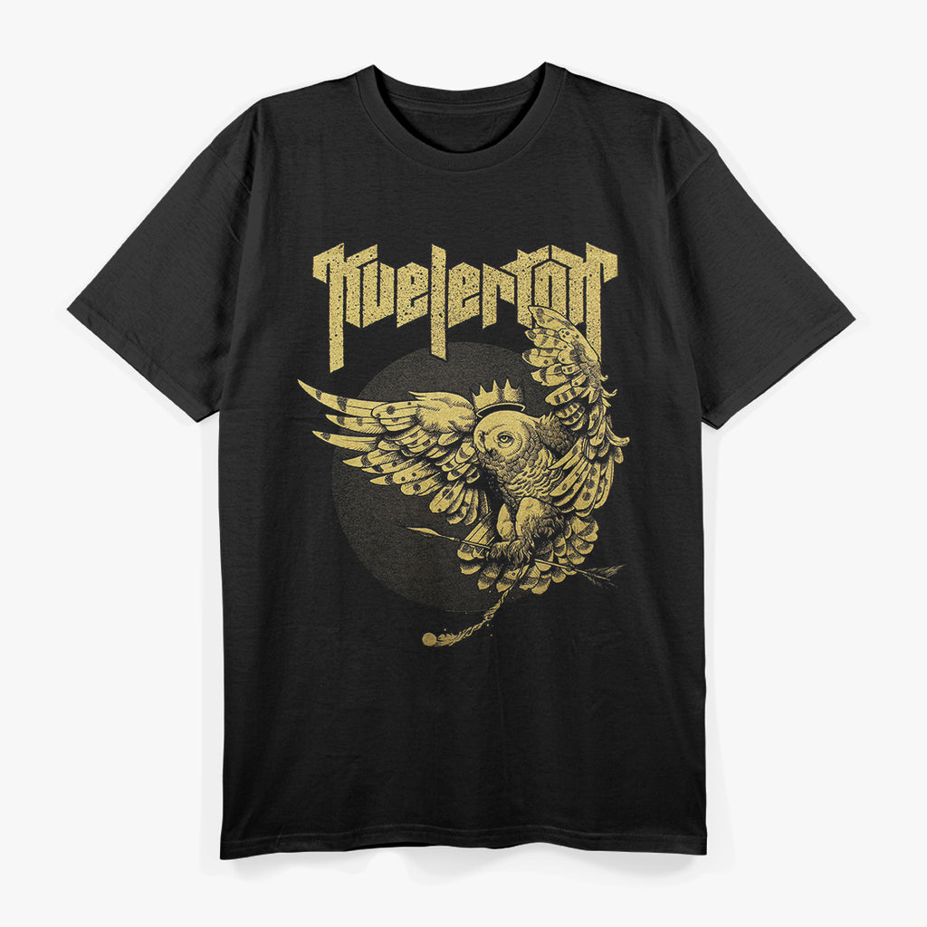 Kvelertak Norwegian Metal Owl – Viking Rock Retro Graphic RZ T-Shirt