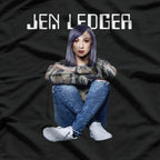 Jen Ledger – Retro Musician Graphic RZ T-Shirt