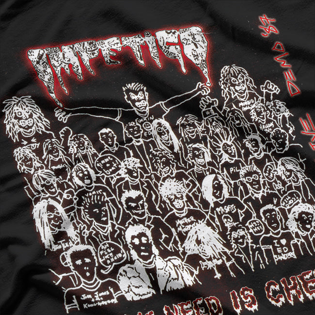 All We Need Is Cheez – Metal Band Vintage Art RZ T-Shirt