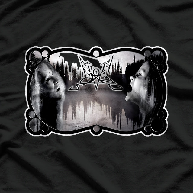 Dark Fantasy Black Metal Face Art Print Art T-Shirt