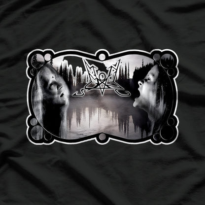 Dark Fantasy Black Metal Face Art Print Art T-Shirt