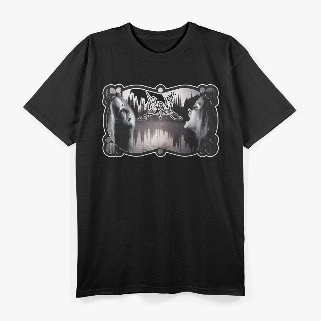 Dark Fantasy Black Metal Face Art Print Art T-Shirt