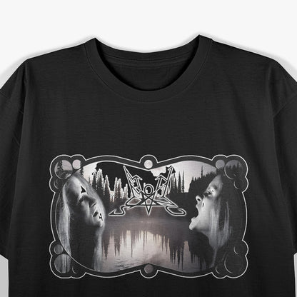 Dark Fantasy Black Metal Face Art Print Art T-Shirt