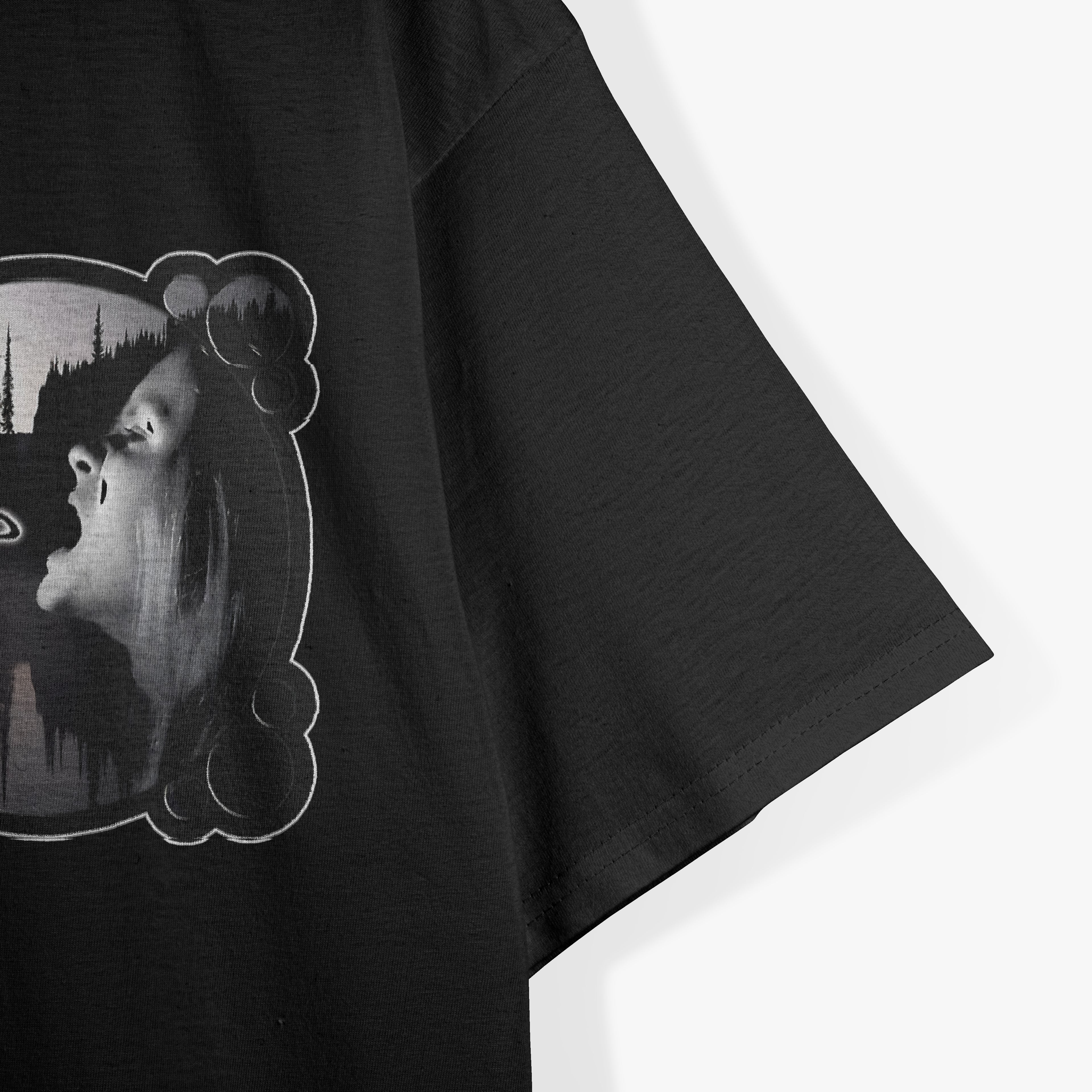 Dark Fantasy Black Metal Face Art Print Art T-Shirt