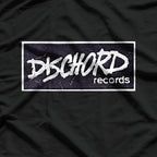 Classic Dischord Records – Retro Punk Label Graphic RZ T-Shirt