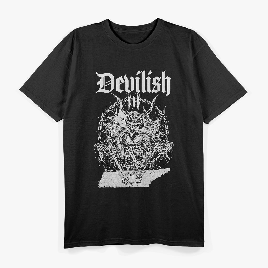 Devilish Trio – Retro Rap Trio Vintage Graphic RZ T-Shirt