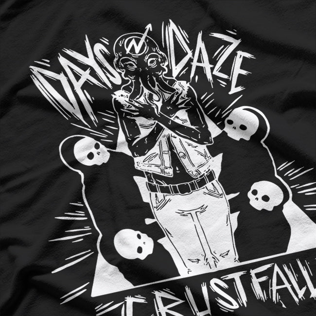 Days N Daze – Vintage Crustfall Punk Band Graphic RZ T-Shirt