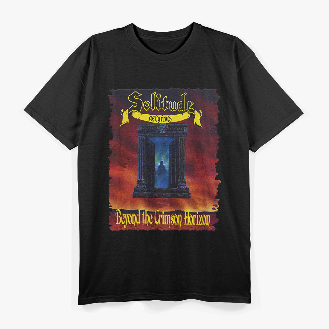 Crimson Horizon Dark Doom Metal Art Print T-Shirt