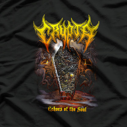 Echoes of the Soul Death Metal Vintage Album Art Graphic RZ T-Shirt