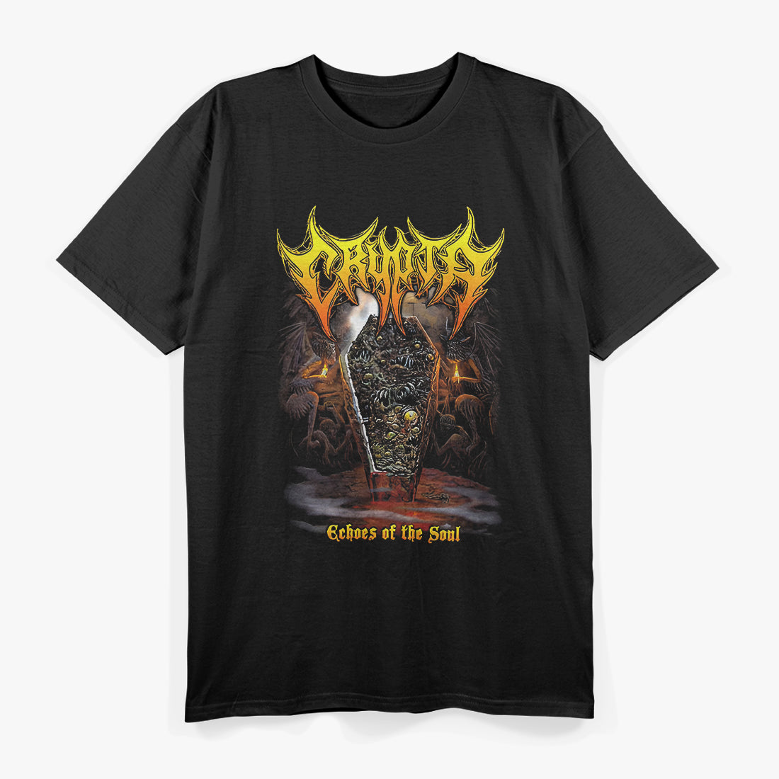Echoes of the Soul Death Metal Vintage Album Art Graphic RZ T-Shirt