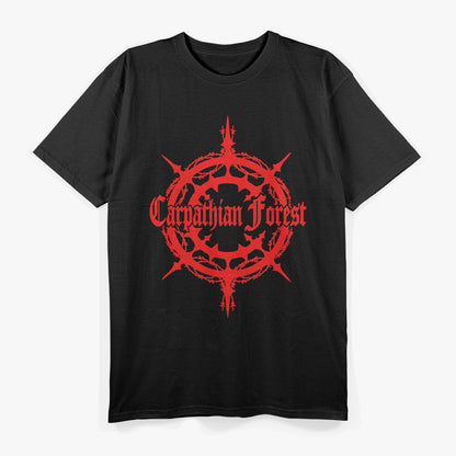 Norwegian Black Metal Retro Forest Symbol Album Art Graphic RZ T-Shirt