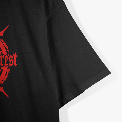 Norwegian Black Metal Retro Forest Symbol Album Art Graphic RZ T-Shirt