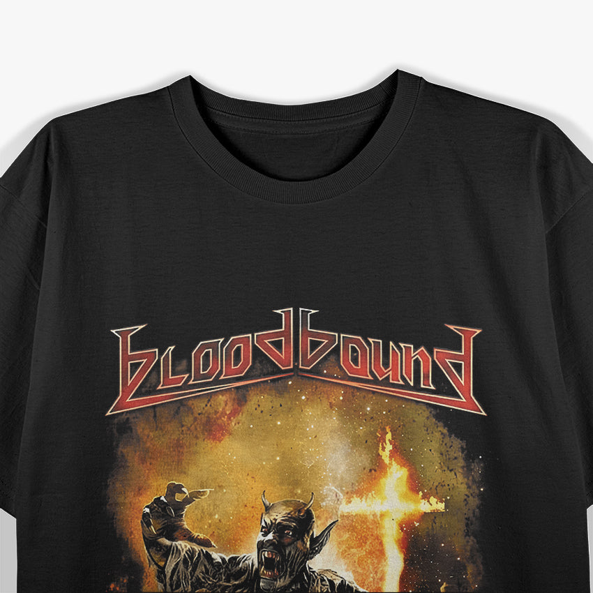 Unholy Cross Swedish Power Metal Retro Album Art Graphic RZ T-Shirt