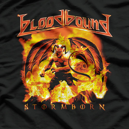 Stormborn Heavy Metal Swedish Retro Album Art Graphic RZ T-Shirt