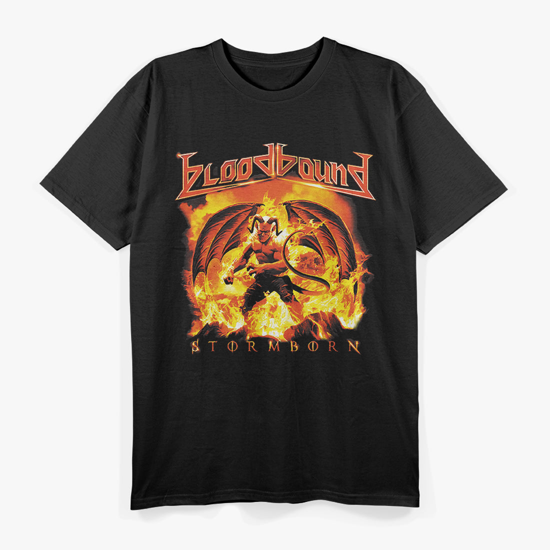 Stormborn Heavy Metal Swedish Retro Album Art Graphic RZ T-Shirt