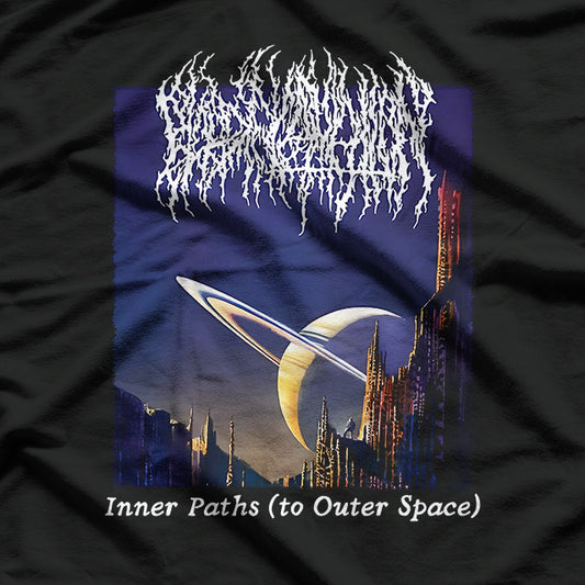 Inner Paths Death Metal Space Album Art Inspired Graphic RZ T-Shirt