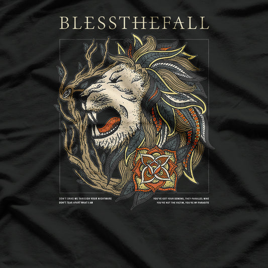 Up in Flames Metalcore Retro Album Art Graphic RZ T-Shirt