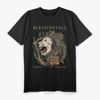 Up in Flames Metalcore Retro Album Art Graphic RZ T-Shirt