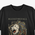 Up in Flames Metalcore Retro Album Art Graphic RZ T-Shirt