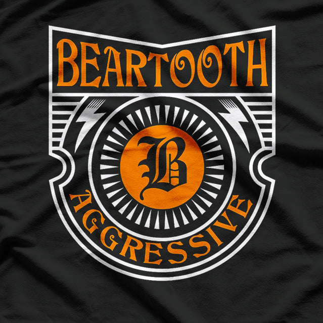 Aggressive Hard Rock Retro Album Art Inspired Graphic RZ T-Shirt