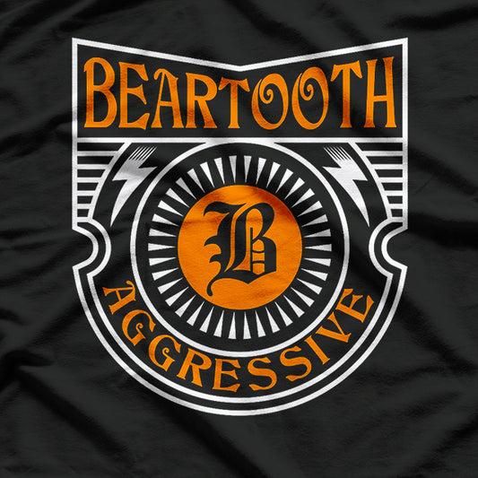 Aggressive Hard Rock Retro Album Art Inspired Graphic RZ T-Shirt