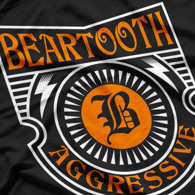 Aggressive Hard Rock Retro Album Art Inspired Graphic RZ T-Shirt