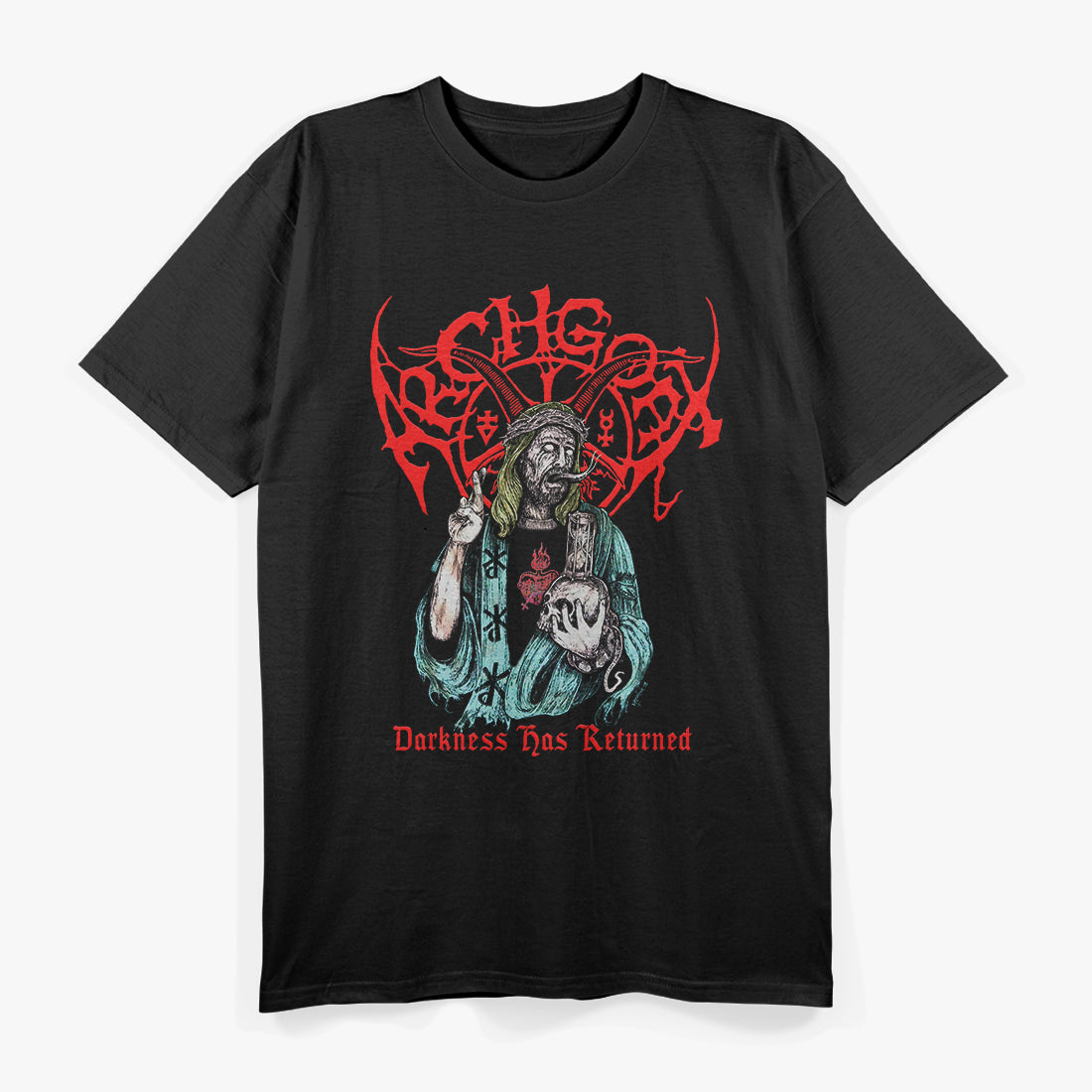 Darkness Has Returned Finnish Black Metal Vintage Graphic RZ T-Shirt