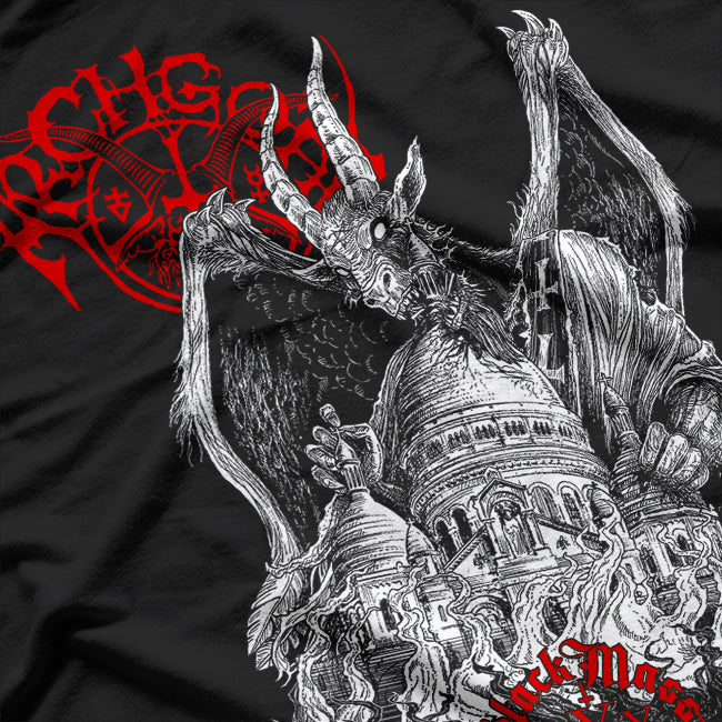 Black Mass XXX Finnish Death Metal Retro Album Art Graphic RZ T-Shirt